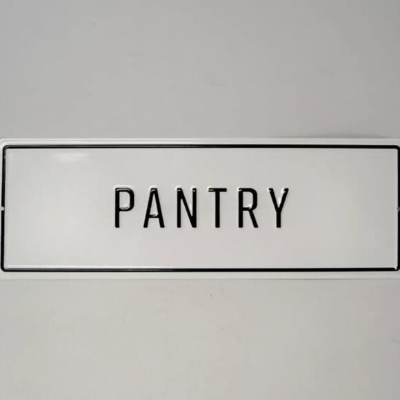 MAGNOLIA HOME  Farmhouse Embossed Metal Pantry Sign - Picture 1 of 5